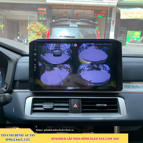 Mitsubishi Xpander lên màn hình Oled X4S Cam 360 Thanh Bình Auto