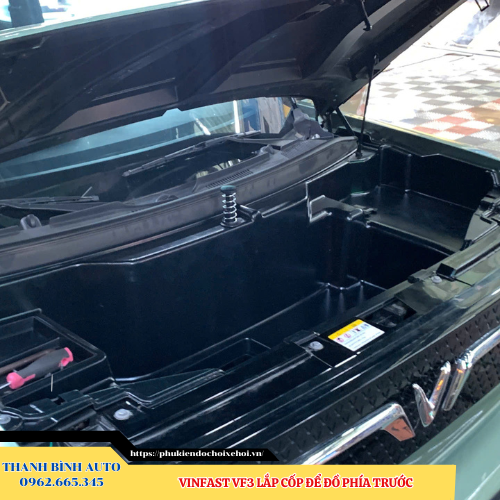 VinFast VF3 lắp cốp để đồ phía trước Thanh Bình Auto