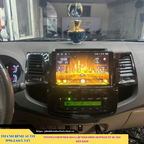 Toyota Fortuner 2015 lắp màn hình Zestech ZT 2K 360 bản Base Thanh Bình Auto