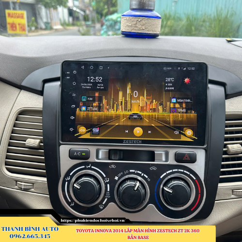 Toyota Innova 2014 lắp màn hình Zestech ZT 2K 360 bản Base Thanh Bình Auto