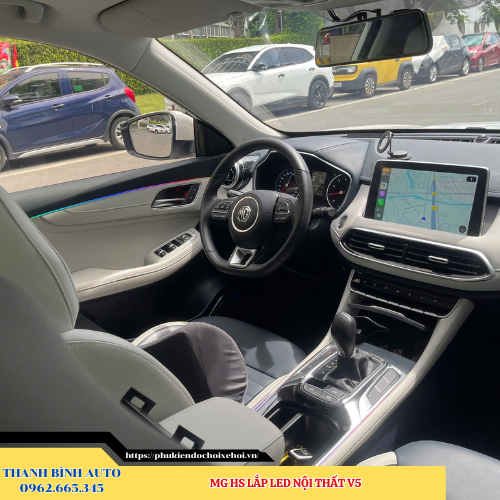 MG HS lắp Led nội thất V5 Thanh Bình Auto