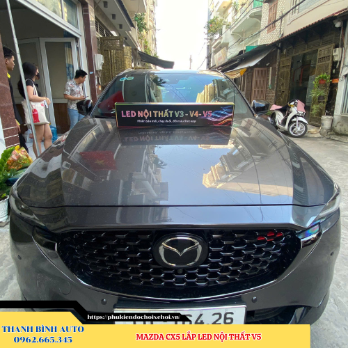 Mazda CX5 lắp Led nội thất V5 Thanh Bình Auto