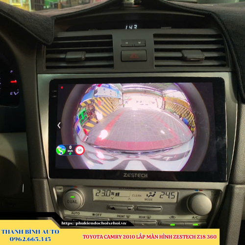Toyota Camry 2010 - 2018 lắp màn hình Zestech Z18 360 Thanh Bình Auto
