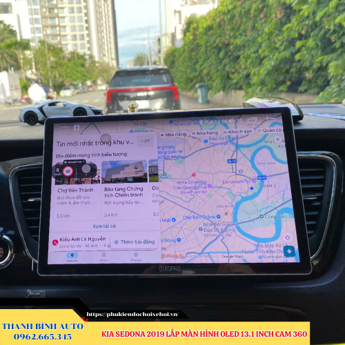 Kia Sedona 2019 lắp màn hình Oled 13.1inch Cam 360 Thanh Bình Auto