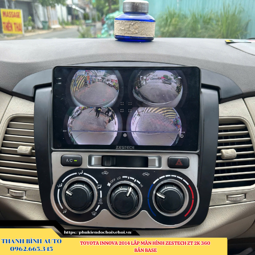 Toyota Innova 2014 lắp màn hình Zestech ZT 2K 360 bản Base Thanh Bình Auto