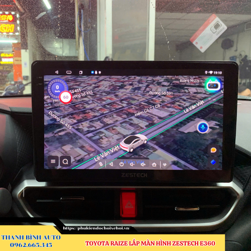 Toyota Raize lắp màn hình Zestech E360 Thanh Bình Auto