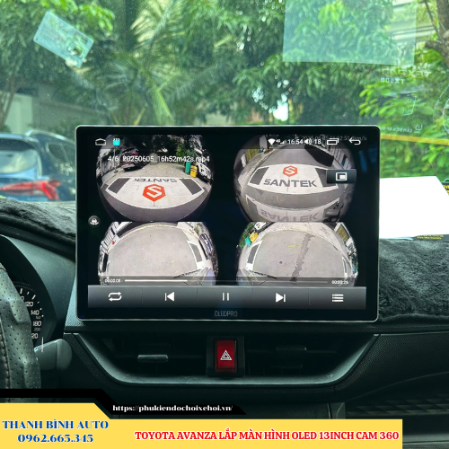 Toyota Avanza lắp màn hình Oled 13inch Cam 360 Thanh Bình Auto