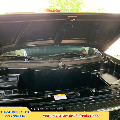 VinFast VF3 lắp cốp để đồ phía trước Thanh Bình Auto