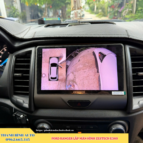 Ford Ranger lên màn hình Zestech E360 Thanh Bình Auto