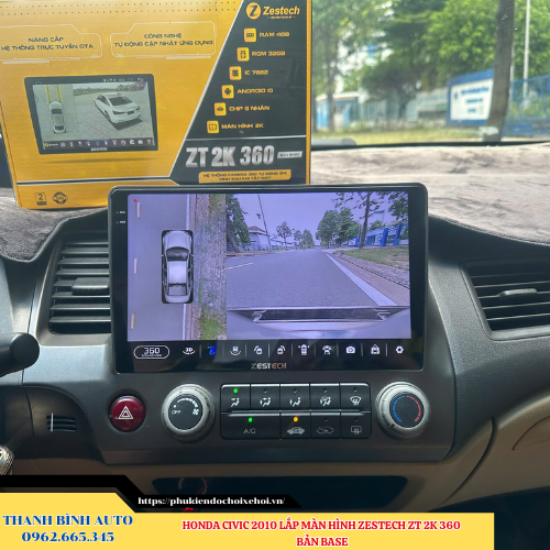 Honda Civic 2010 lắp màn hình Zestech ZT 2K 360 bản Base Thanh Bình Auto