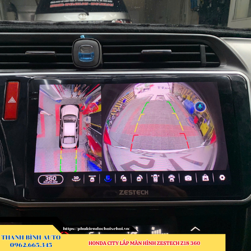 Honda City lên màn hình Zestech Z18 360 Thanh Bình Auto