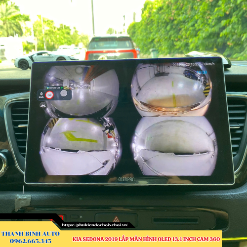 Kia Sedona 2019 lắp màn hình Oled 13.1inch Cam 360 Thanh Bình Auto