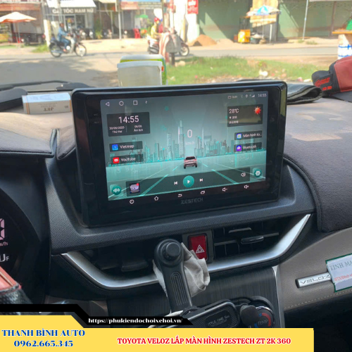 Toyota Veloz lắp màn hình Zestech ZT 2K 360 Thanh Bình Auto