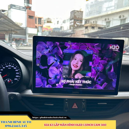 Kia K3 lên màn hình Oled 13inch Cam 360 Thanh Bình Auto