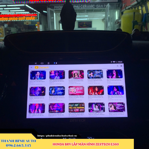 Honda BRV lắp màn hình Zestech E360 Thanh Bình Auto