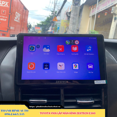 Toyota Vios gắn màn hình Zestech E360 Thanh Bình Auto