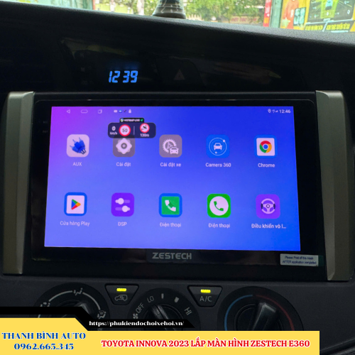 Toyota Innova 2023 lắp màn hình Zestech E360 Thanh Bình Auto
