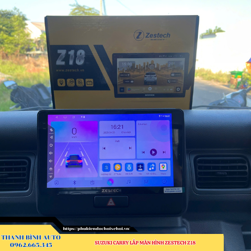 Suzuki Carry lắp màn hình Zestech Z18 Thanh Bình Auto