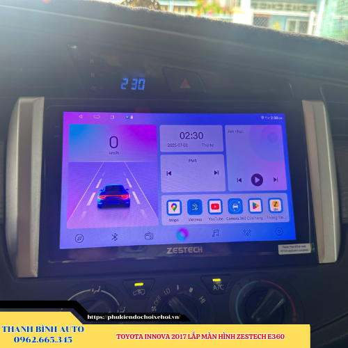 Toyota Innova 2017 lên màn hình Zestech E360 Thanh Bình Auto