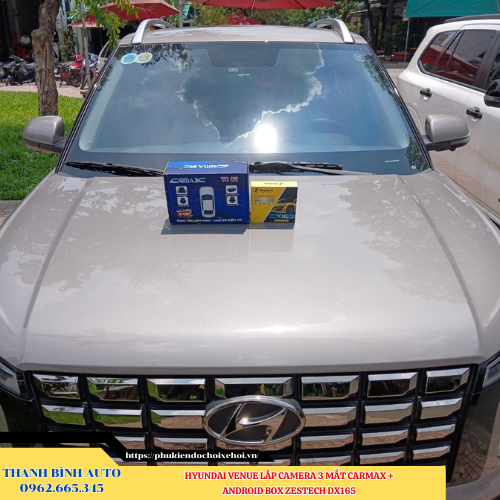 Hyundai Venue lắp Camera 3 mắt CarMax + Android Box Zestech DX165 Thanh Bình Auto