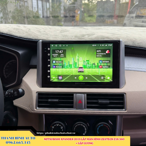 Mitsubishi Xpander 2019 lắp màn hình Zestech Z18 360 + Gập gương Thanh Bình Auto