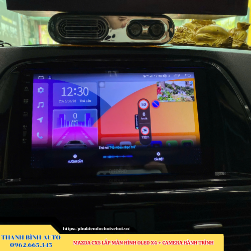 Mazda CX5 lắp màn hình Oled X4 + Camera hành trình Thanh Bình Auto