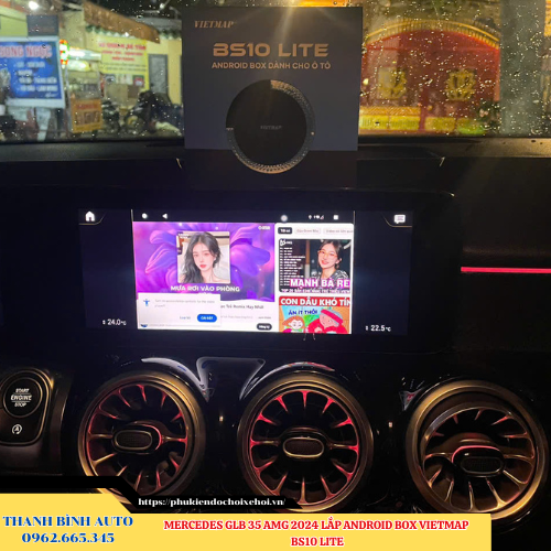 Mercedes GLB 35 AMG lắp Android Box Vietmap BS10 Lite Thanh Bình Auto