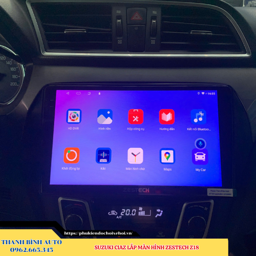 Suzuki Ciaz gắn màn hình Zestech Z18 Thanh Bình Auto