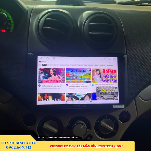 Chevrolet Aveo lắp màn hình Zestech S100J Thanh Bình Auto