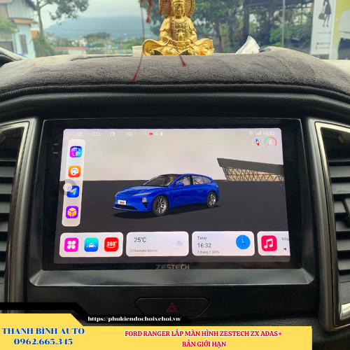 Ford Ranger lắp màn hình Zestech ZX ADAS+ Bản Giới Hạn Thanh Bình Auto