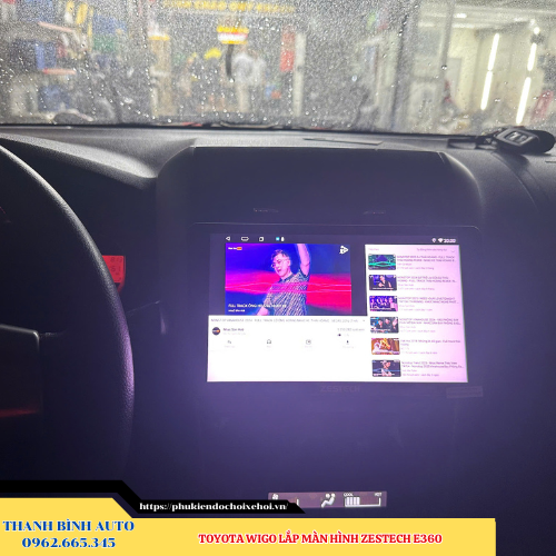 Toyota Wigo lên màn hình Zestech E360 Thanh Bình Auto