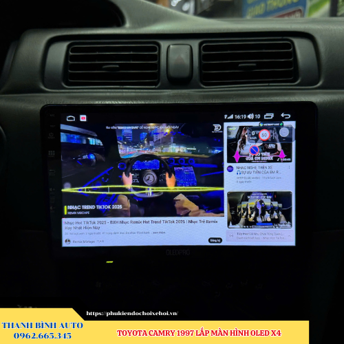 Toyota Camry 1997 lắp màn hình Oled X4 Thanh Bình Auto