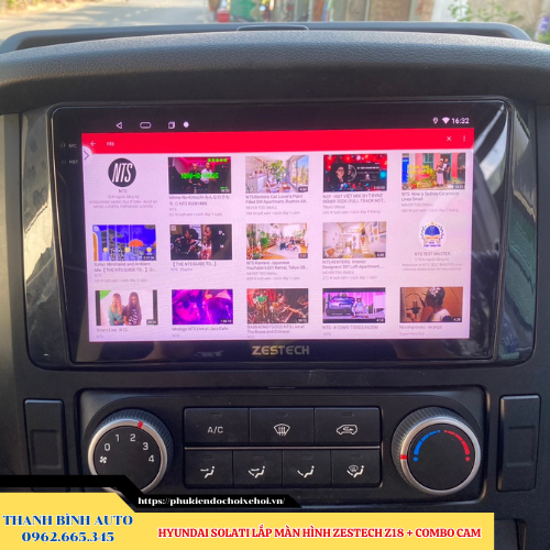 Hyundai Solati lắp màn hình Zestech Z18 + Combo Cam Thanh Bình Auto