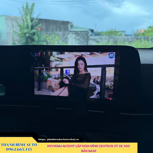 Hyundai Accent 2025 lắp màn hình Zestech ZT 2K 360 Bản Base Thanh Bình Auto