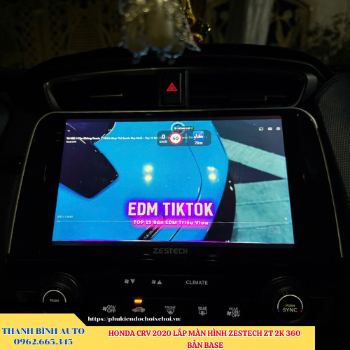 Honda CRV 2020 lắp màn hình Zestech ZT 2K 360 Bản Base Thanh Bình Auto
