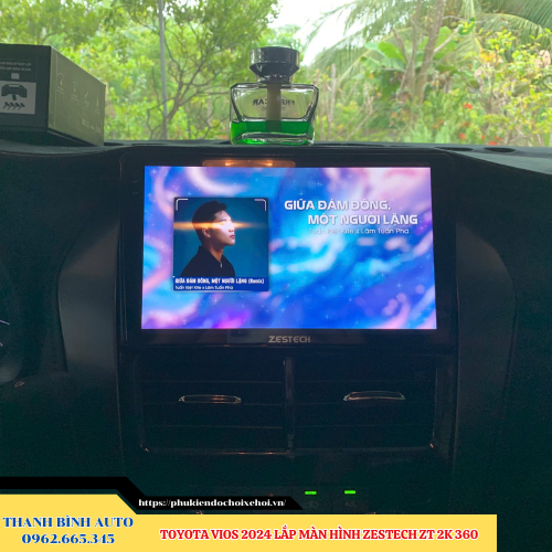 Toyota Vios 2024 gắn màn hình Zestech ZT 2K 360 Thanh Bình Auto