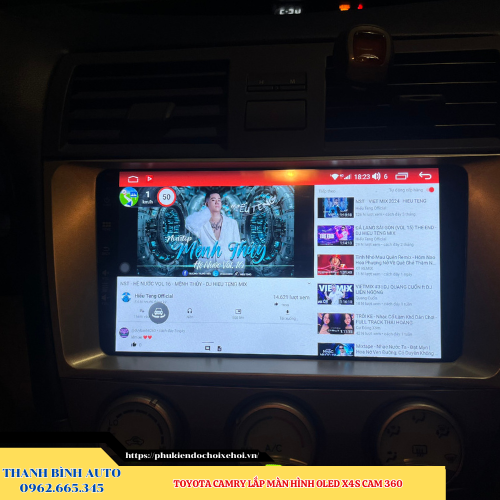 Toyota Camry lên màn hình Oled X4S Cam 360 Thanh Bình Auto