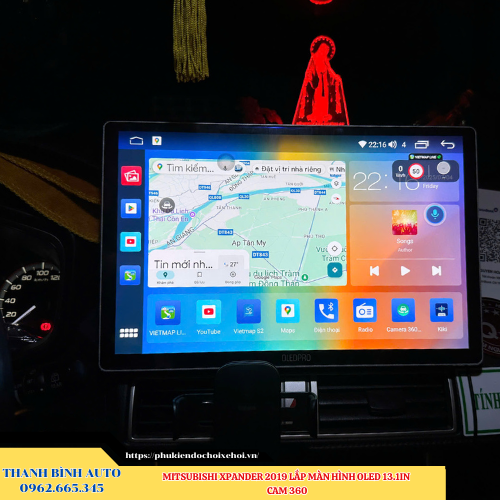 Mitsubishi Xpander 2019 lên màn hình Oled 13.1 inch Cam 360 Thanh Bình Auto