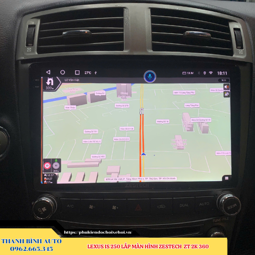 Lexus IS 250 lắp màn hình Zestech ZT 2K 360 Thanh Bình Auto