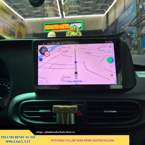 Hyundai i10 lên màn hình Zestech E360 Thanh Bình Auto