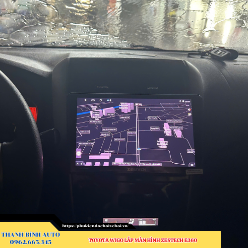 Toyota Wigo lên màn hình Zestech E360 Thanh Bình Auto