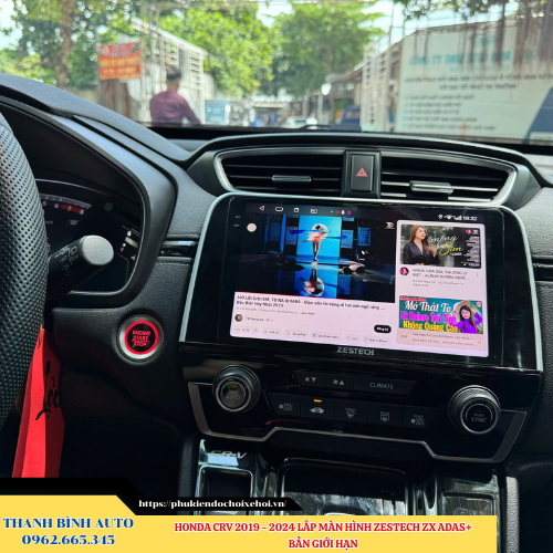  Honda CRV 2019 -2024 lắp màn hình Zestech ZX ADAS+ Bản Giới Hạn Cam 360 Thanh Bình Auto