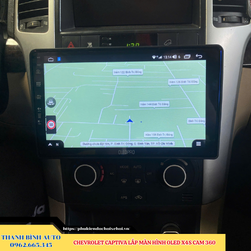 Chevrolet Captiva gắn màn hình Oled X4S Cam 360 Thanh Bình Auto