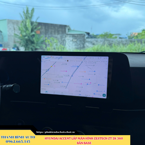 Hyundai Accent 2025 lắp màn hình Zestech ZT 2K 360 Bản Base Thanh Bình Auto