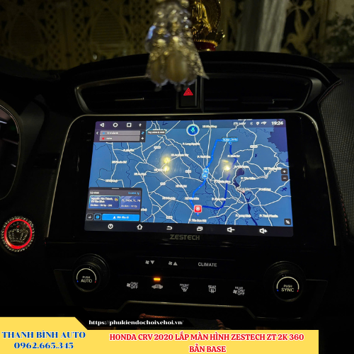 Honda CRV 2020 lắp màn hình Zestech ZT 2K 360 Bản Base Thanh Bình Auto