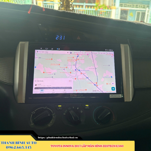 Toyota Innova 2017 lên màn hình Zestech E360 Thanh Bình Auto