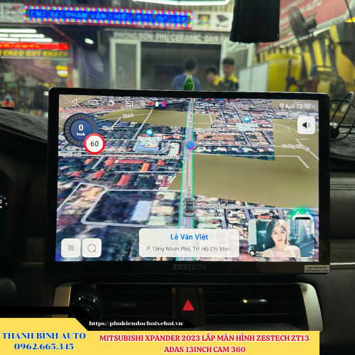 Mitsubishi Xpander 2023 lắp màn hình Zestech ZT13 ADAS 13inch 2K Cam 360 Thanh Bình Auto