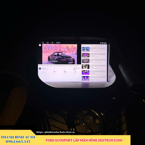 Ford EcoSport lắp màn hình Zestech E360 Thanh Bình Auto