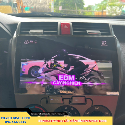 Honda City 2014 lên màn hình Zestech E360 Thanh Bình Auto