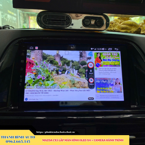 Mazda CX5 lắp màn hình Oled X4 + Camera hành trình Thanh Bình Auto